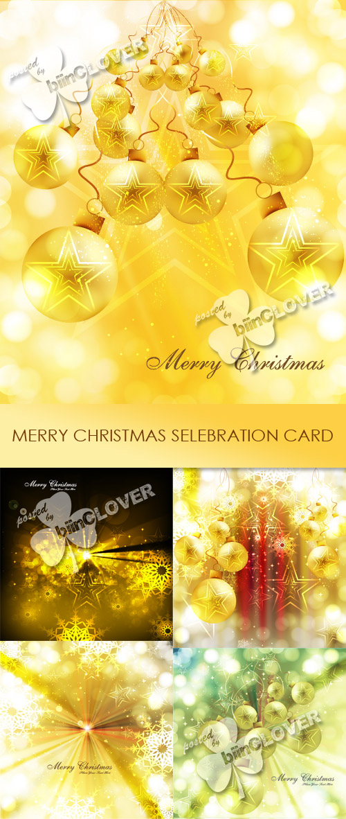Merry Christmas celebration card 0300