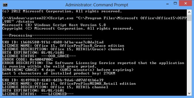 Cscript Programfiles Microsoft Office Office14 Ospp Vbs Act