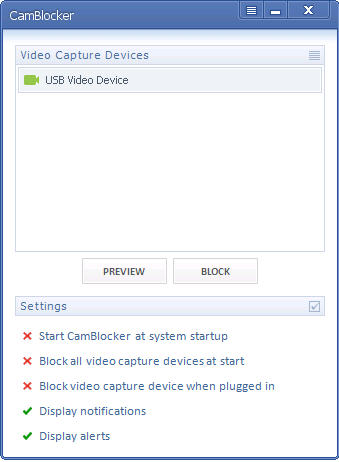 الحماية الكاميرا CamBlocker 1.0.0.6