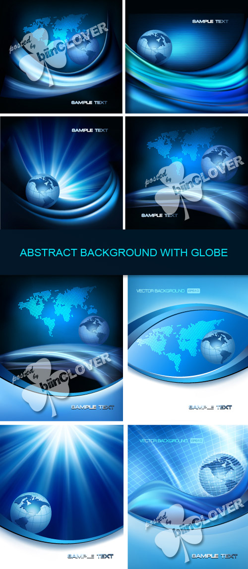 Abstract backgrounds with globe 0313