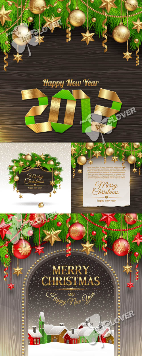 Christmas golden decoration 0314