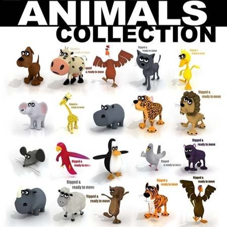39 Animals Collection 3ds