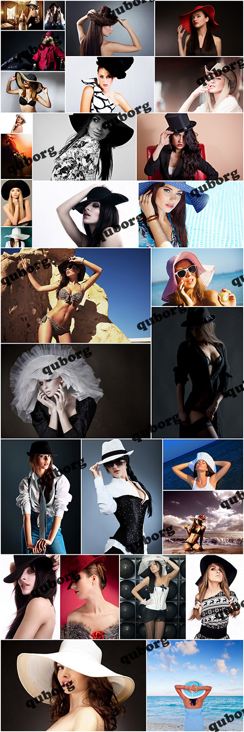 Stock Photos - Girls in Hats