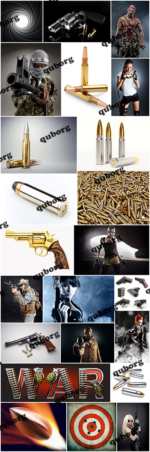 Stock Photos - Guns & Bullets