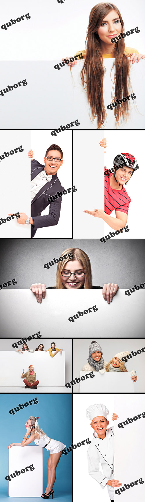 Stock Photos - People with Billboards