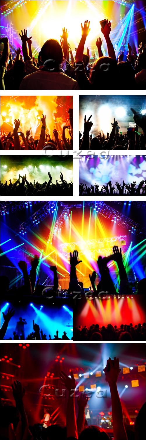    / Applause of the audience at a concert - Stock photo