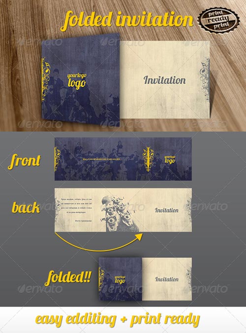  - Music Folded Invitation  GraphicRiver