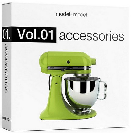 [3dMax] modelplusmodel Vol.01: Accessories FULL | 261 MB (1.46 GB after extraction)