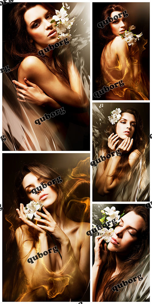 Stock Photos - Woman with Flower