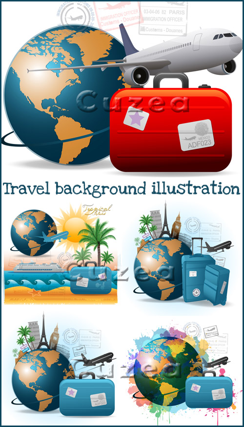      / Travel background  in vector