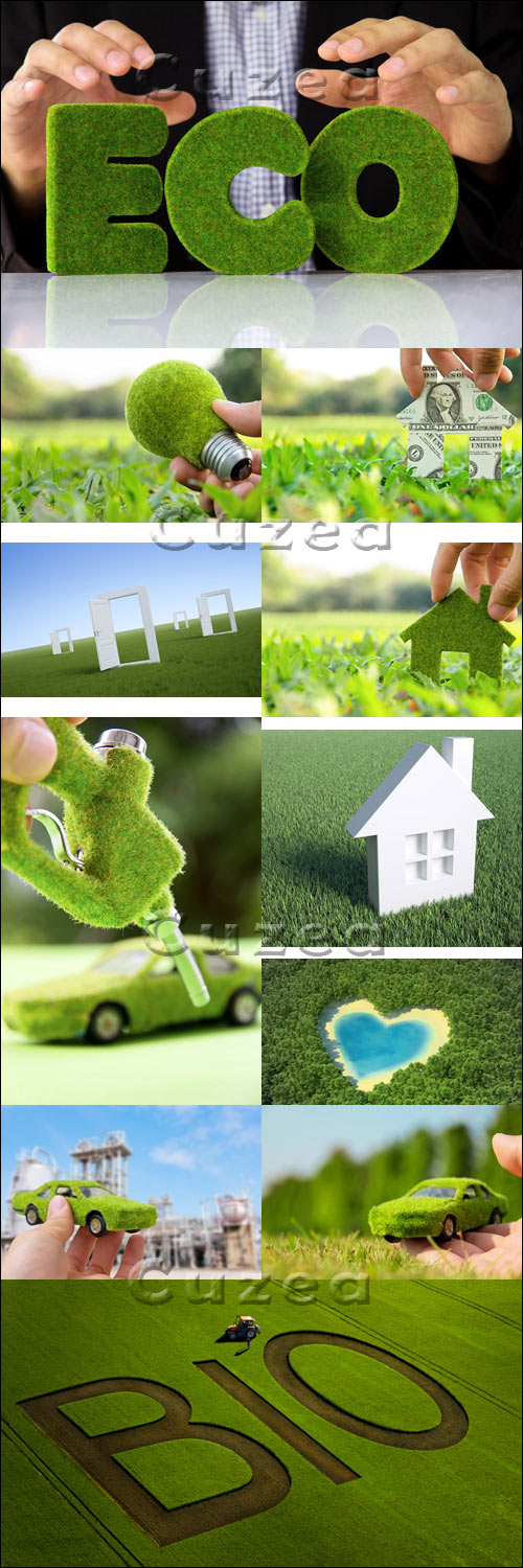     / Eco and bio green obiects - Stock photo
