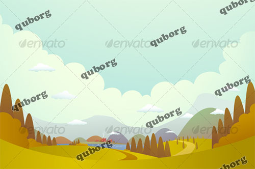 Graphicriver - Hill and Villages