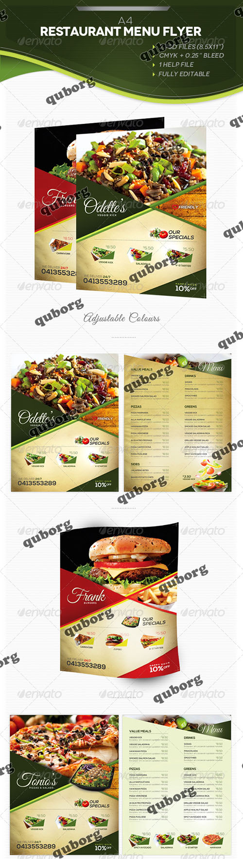 GraphicRiver - A4 Restaurant Menu