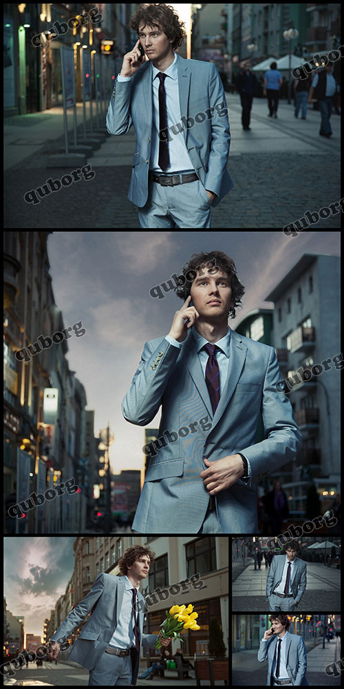 Stock Photos - Elegant Man on City Street