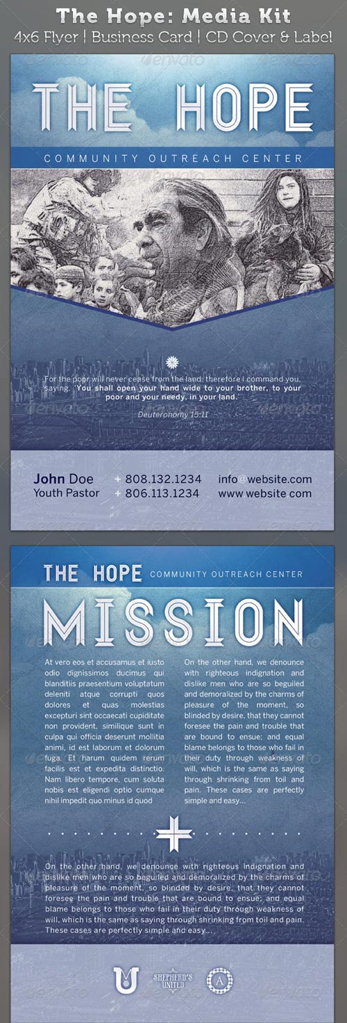 The Hope Church Charity - Media Kit Package - GraphicRiver