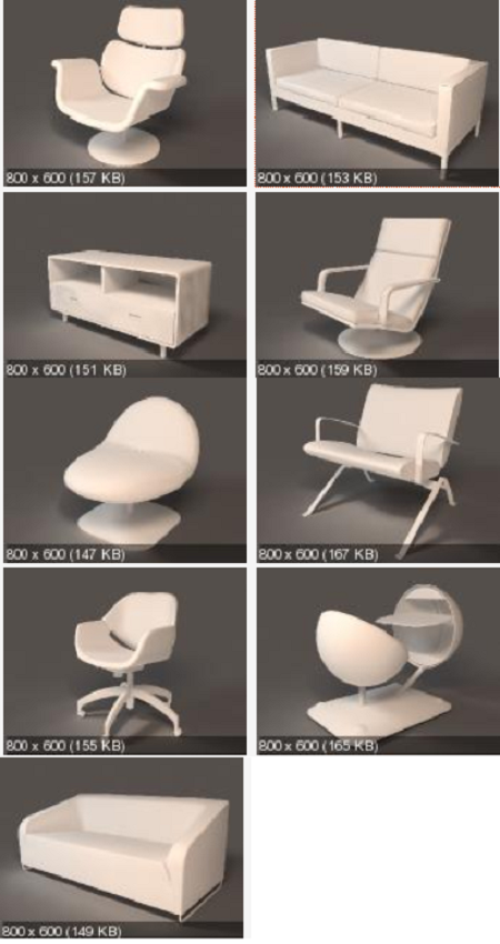 3D models : Furniture from Artifort