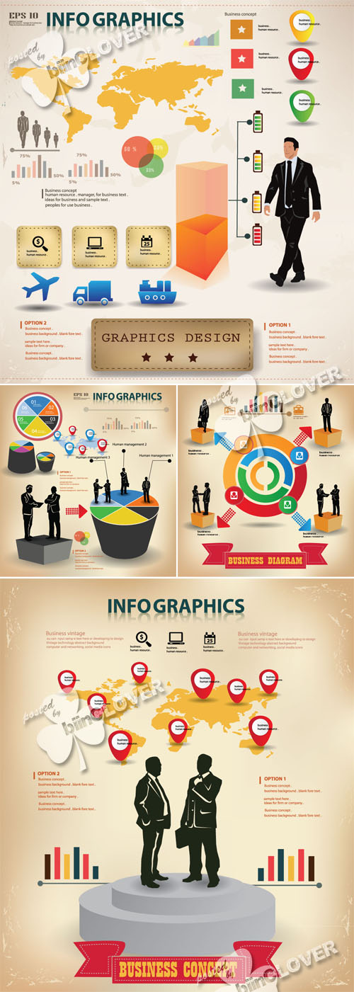 Business infomation graphics elements 0422
