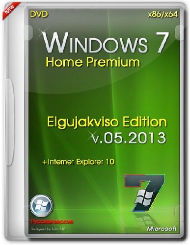 Windows 7 Home Premium SP1 x86/x64 Elgujakviso Edition 05.2013 (RUS/2013)