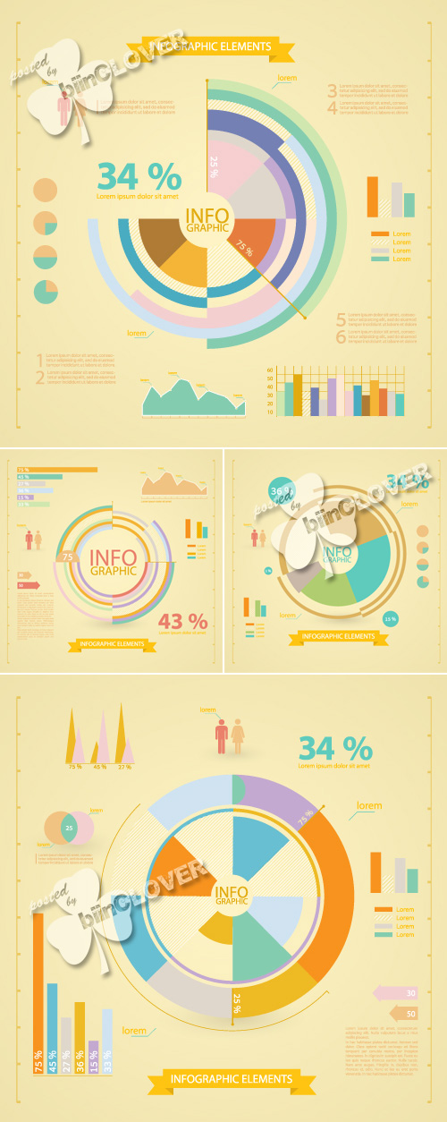 Set of infographic elements 0425