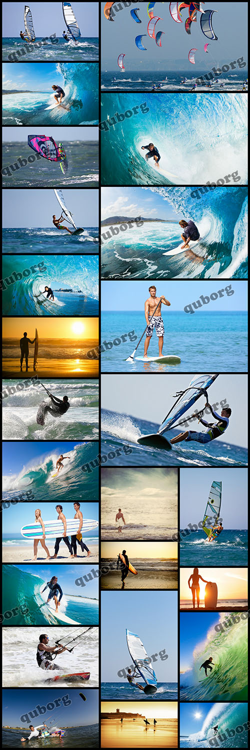 Stock Photos - Surfing and Windsurfing