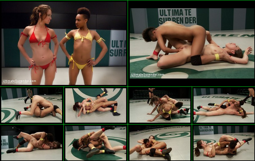 [UltimateSurrender.com / Kink.com] Nikki Darling & Audrey Rose in a super sexy feather weight bout [2013-05-29, Femdom, StrapOn, Girls Fight, 720p]
