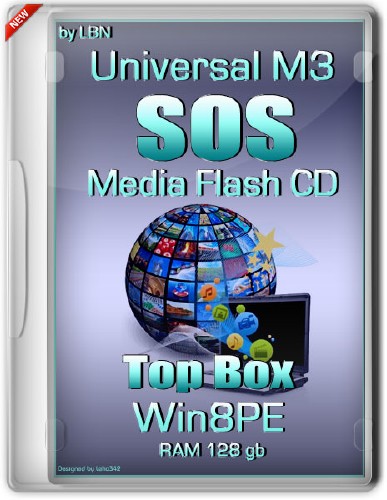 Universal M3 SOS Media Flash CD Top Box Win8pe RAM 128 gb (RUS/2013)