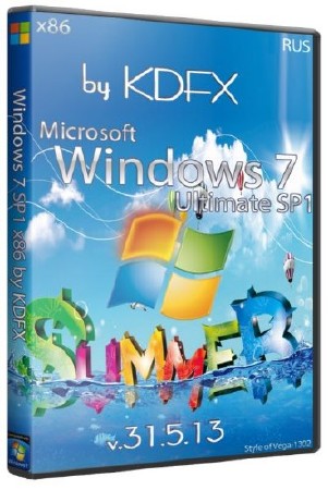 Windows 7 SP1 x86 by KDFX: The Summer (RUS/2013)