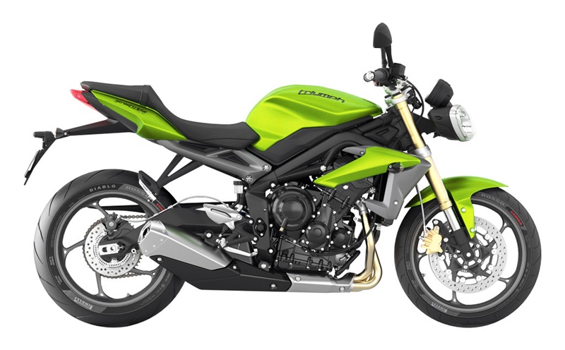 зеленый мотоцикл 
