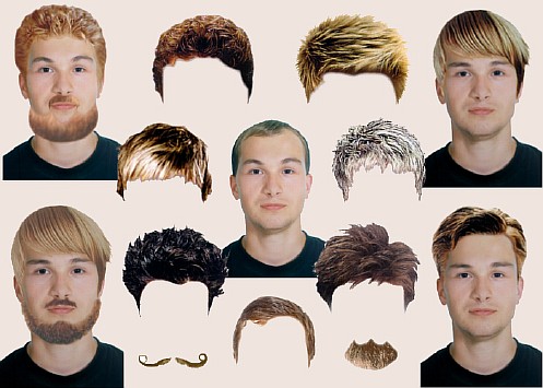 PSD source - Mans hairdresses, moustaches and beards