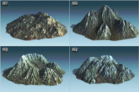 Unity3D : Background Mountains Pack