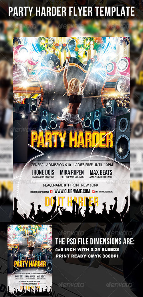 GraphicRiver - Party Harder Flyer Template