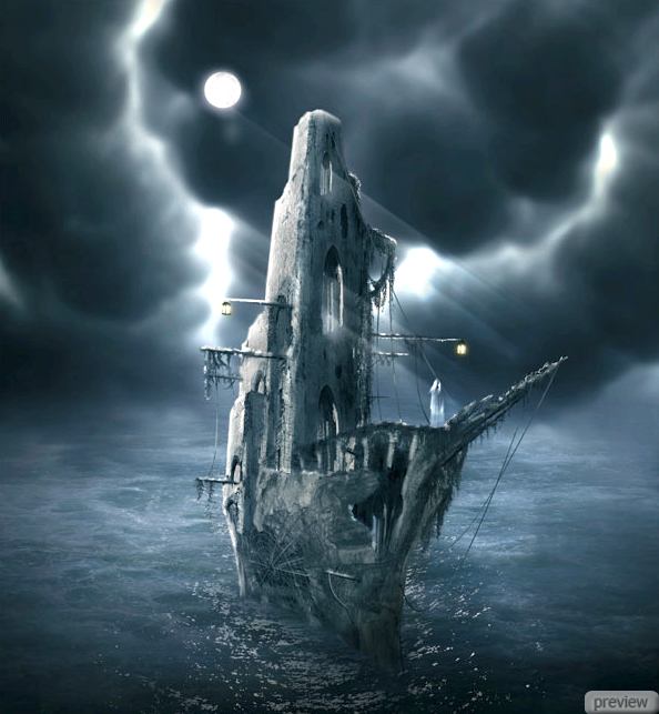 Мистический корабль-призрак