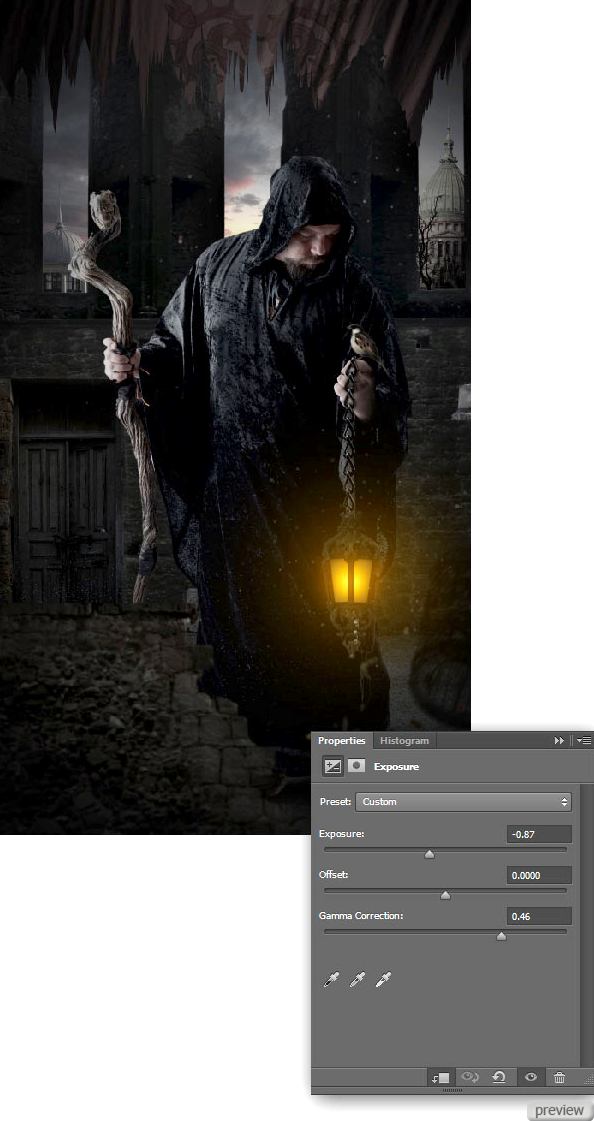 Тёмная фотоманипуляция в Photoshop CS6