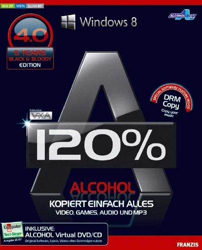 Alcohol 120% 2.0.2.4713 Final RePack Поддержка Windows 8