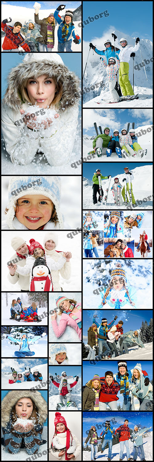 Stock Photos - Winter People