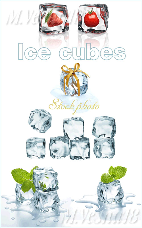   / Ice cubes - Stock foto