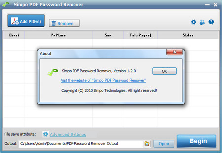 Simpo PDF Password Remover 1.2.0 Silent