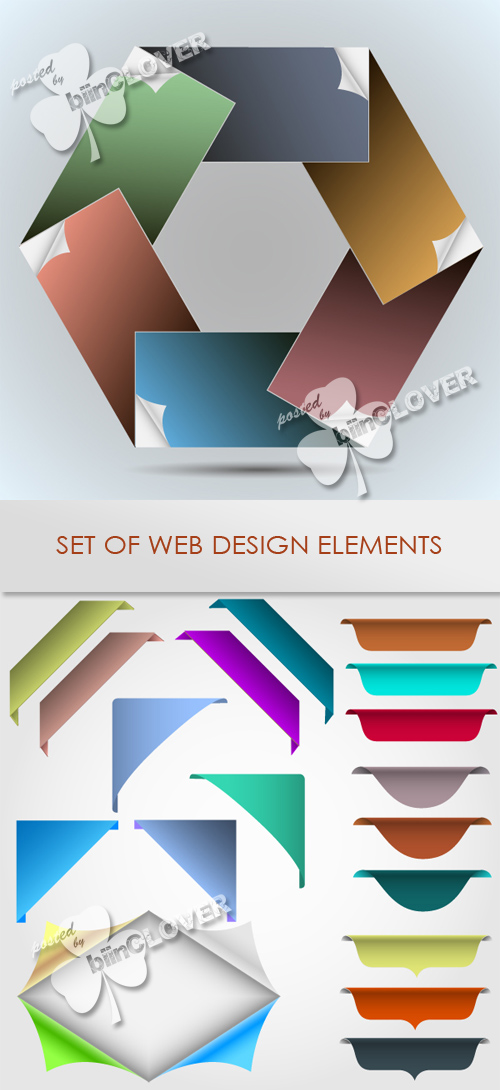Set of web design elements 0439