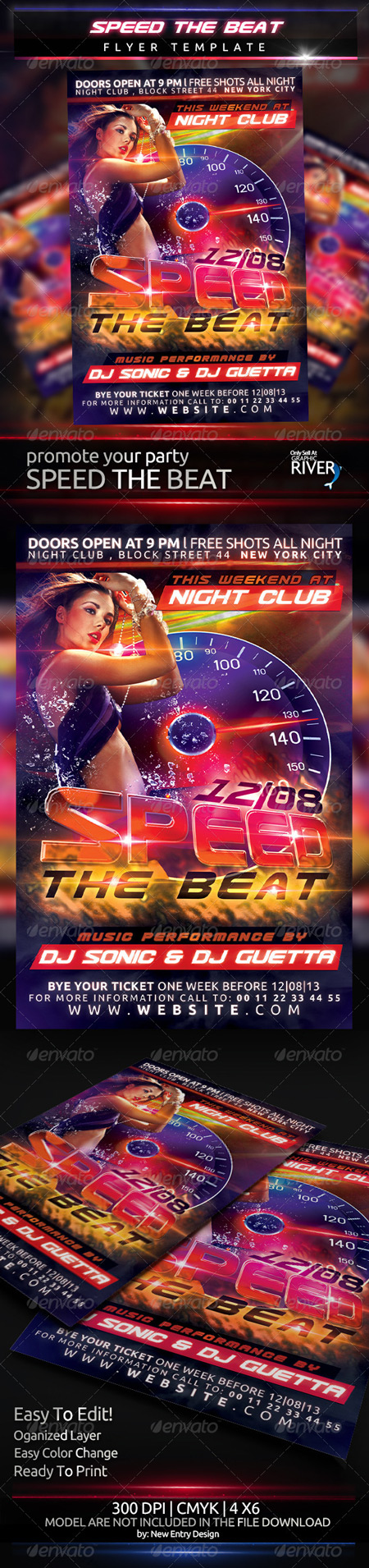 Speed The Beat Flyer Template 4948934