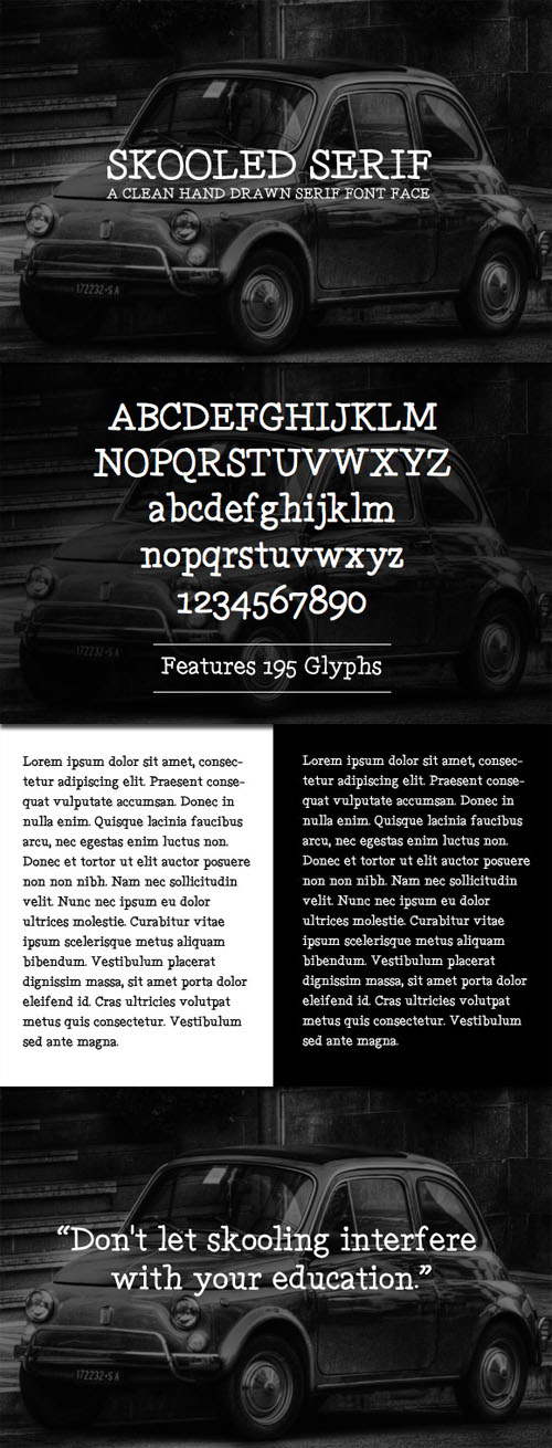 Fonts - WeGraphics - Skooled Serif – A Hand Drawn Web Font