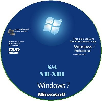 Microsoft Windows 7 SP1 Professional x86-x64 RU SM VII-XIII