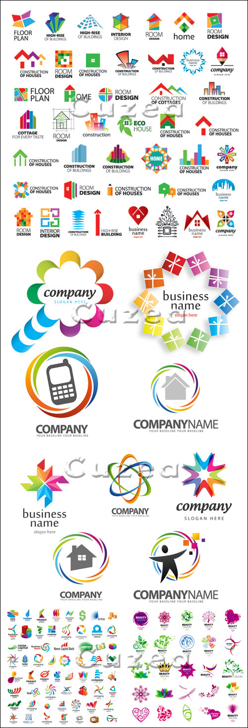 Business logo, 3  - vector stock
