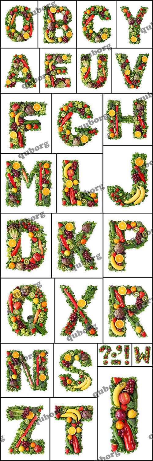Stock Photos - Fruit Alphabet
