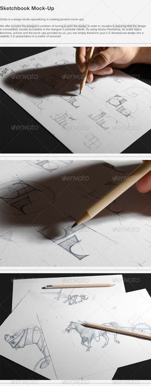 PSD - GraphicRiver Sketchbook Mock-Up