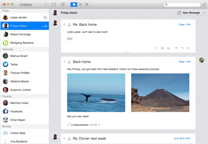 Unibox - новый почтовый клиент для Mac OS (бета-тест)
