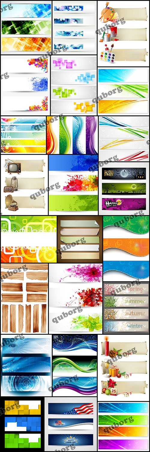 Stock Vector - Big Collection of Vector Banners