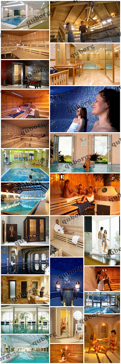 Stock Photos - Interior - Sauna, Indoor Pool