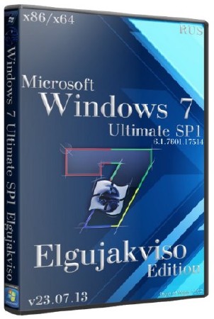 Windows 7 Ultimate SP1 x86/x64 Elgujakviso Edition v23.07.13 (2013/RUS)