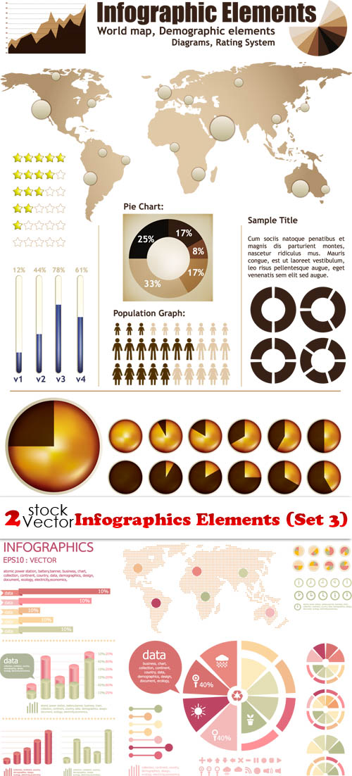 Vectors - Infographics Elements (Set 3)