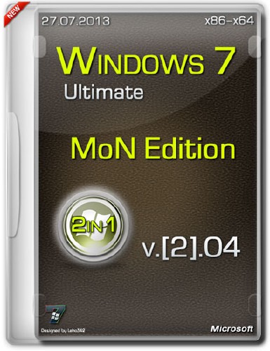 Windows 7 SP1 Ultimate x86-x64 MoN Edition [2].04 (RUS/27.07.2013)